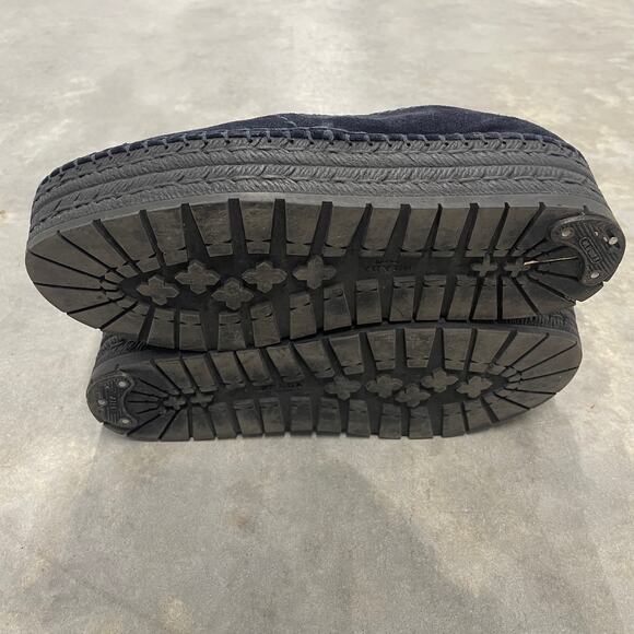 PRADA - Black Suede Platform Loafers - Picture 11 of 11